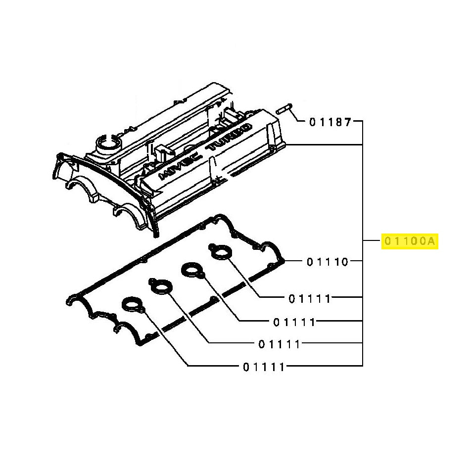 Mitsubishi Lancer Evo 9 Rocker Cover (1035A631) – Plethora Parts