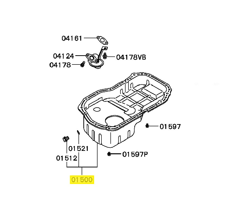 Mitsubishi Lancer Evo 4-9 Engine Oil Pan Sump (1200A020)