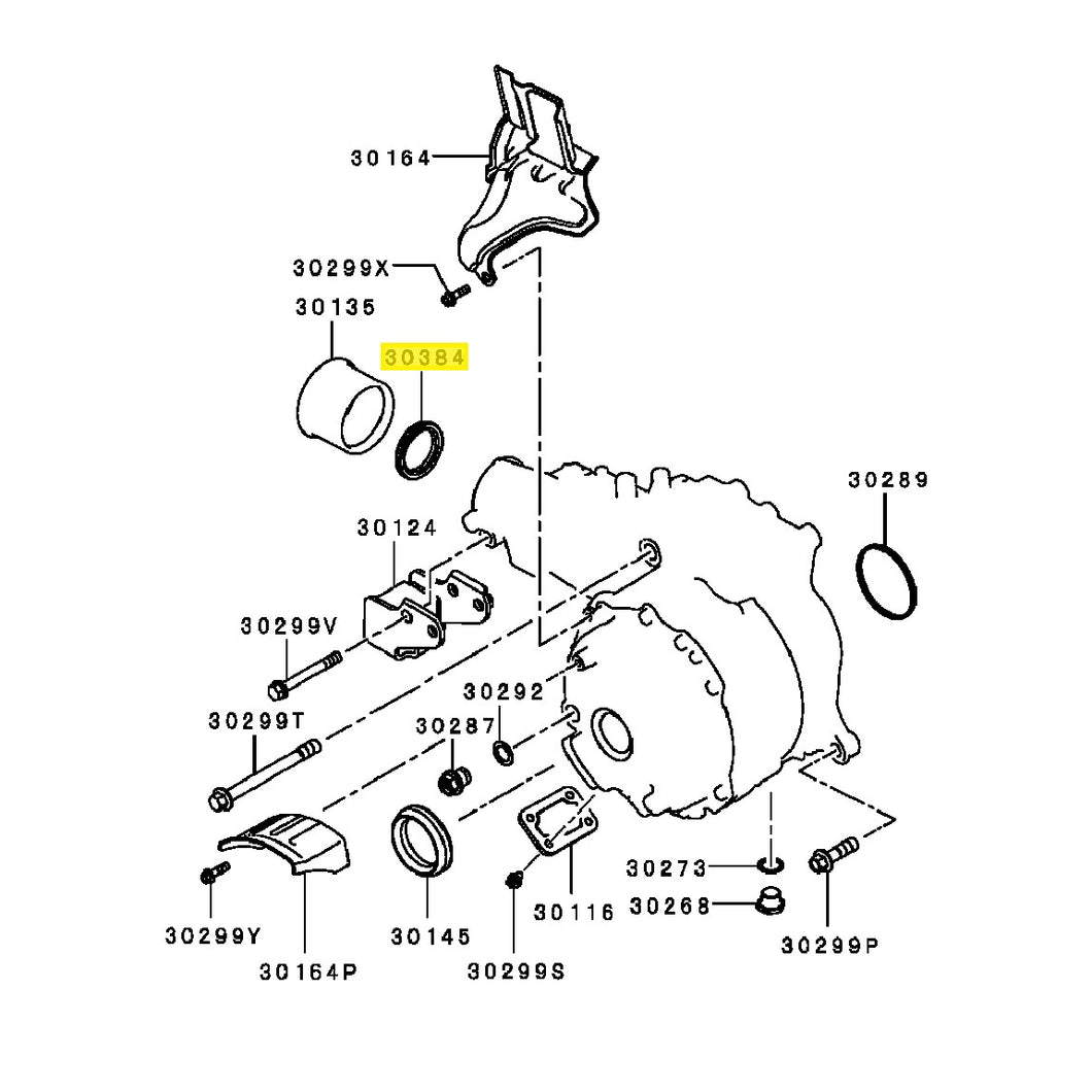 Mitsubishi Lancer Evo 10 Transfer Case Output Shaft Seal (3200A105)