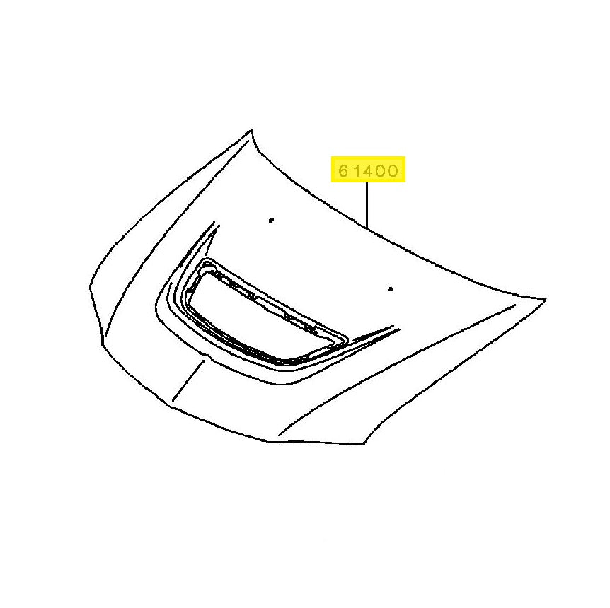 Mitsubishi Lancer Evo 8-9 Bonnet (5900A210)
