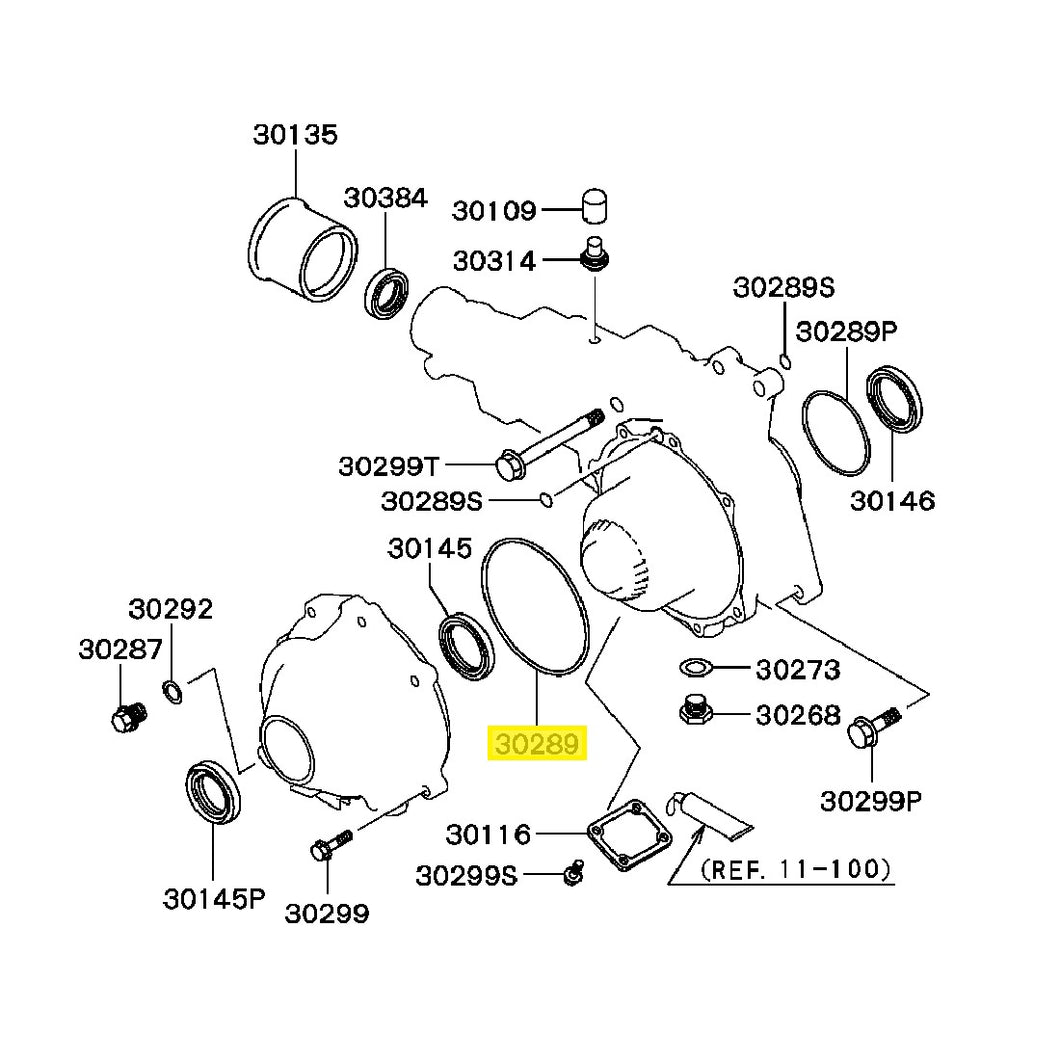 Mitsubishi Lancer Evo 4-9 Transfer Case Internal O-Ring (MD752659)