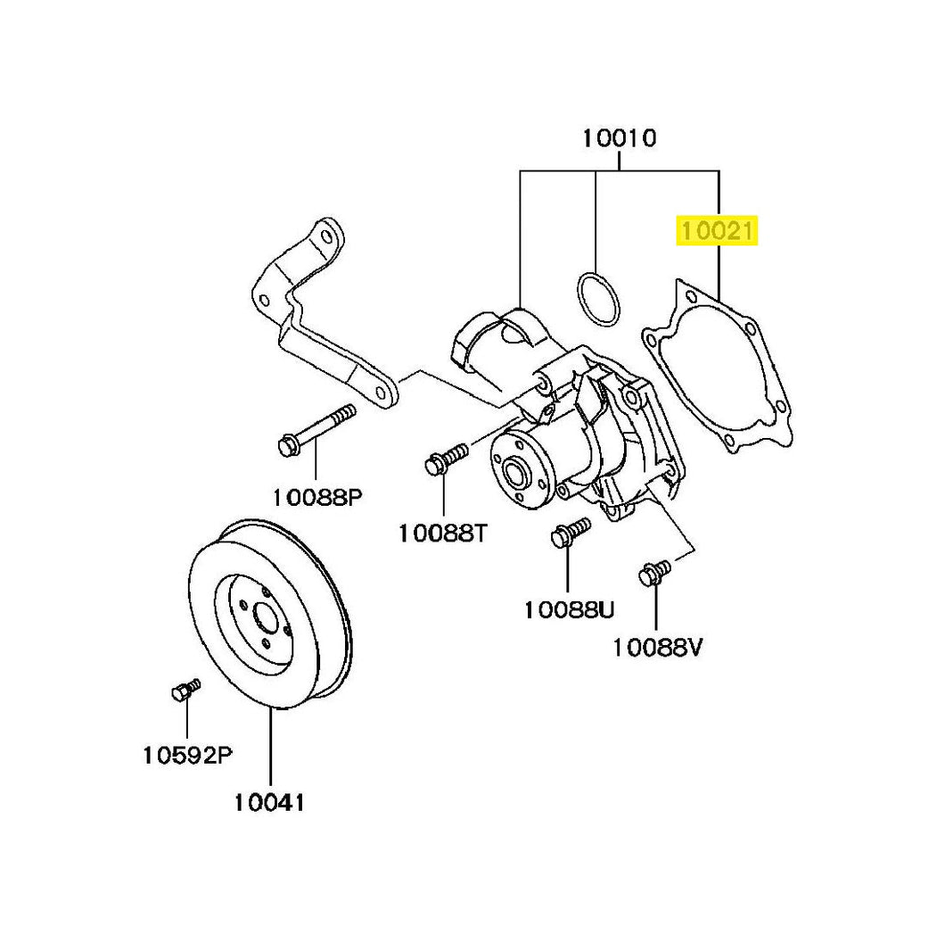 Mitsubishi Lancer Evo 4-7 Water Pump Gasket (MD334962)