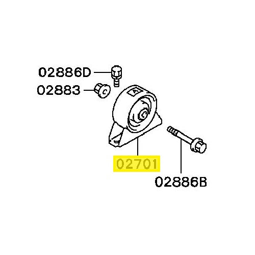 Mitsubishi Lancer Evo 7-9 Engine Mount Front Roll Stopper (MR594455)