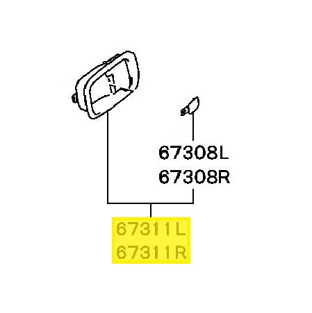 Mitsubishi Lancer Evo 7-9 Front/Rear Door Handle Cover Set