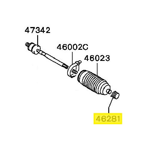 Mitsubishi Lancer Evo 4-6 Inner Tie Rod Bellow Clip (MS660165)