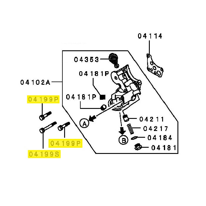 Mitsubishi Lancer Evo 4-9 Oil Filter Housing Bolt Kit