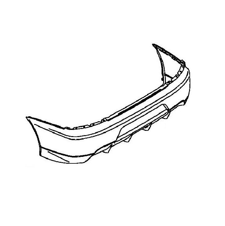Mitsubishi Lancer Evo 9 JDM Rear Bumper Skin (6410A378)