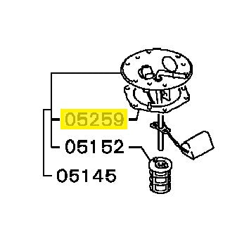 Mitsubishi Lancer Evo 4-6, 8-9 Fuel Siphon Gasket (MB400461)