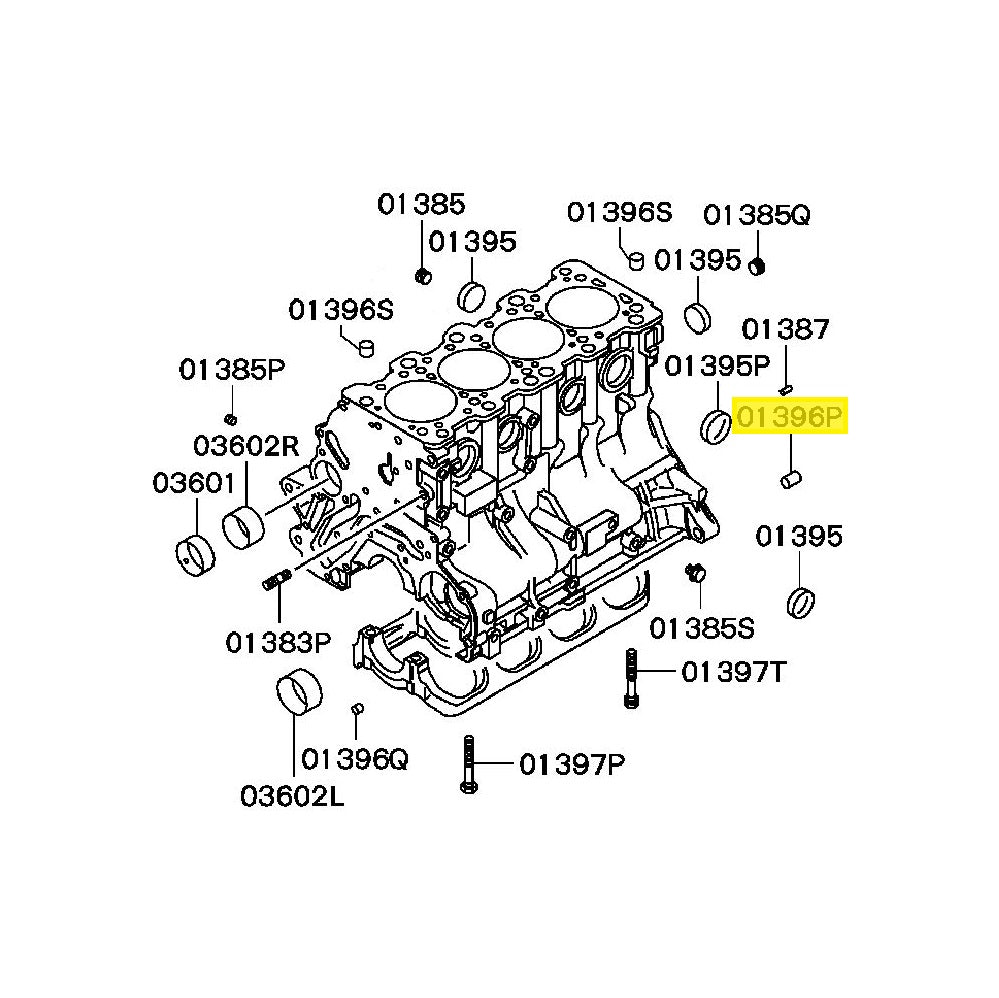 Mitsubishi Lancer Evo 4-9 Engine Block Dowel Pin (Gearbox) (MD020260)
