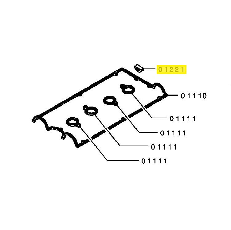 Mitsubishi Lancer Evo 4-9 Cylinder Head Half Moon Seal (MD372348)