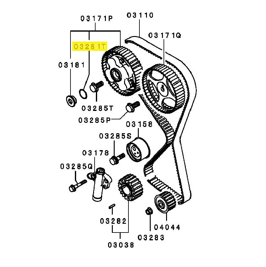 Mitsubishi Lancer Evo 9 MIVEC Intake Cam Gear Washer (MD623114)
