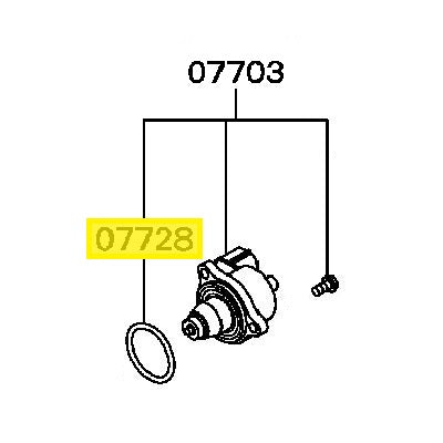 Mitsubishi Lancer Evo 7-9 Idle Air Controller O-Ring (MD628313)