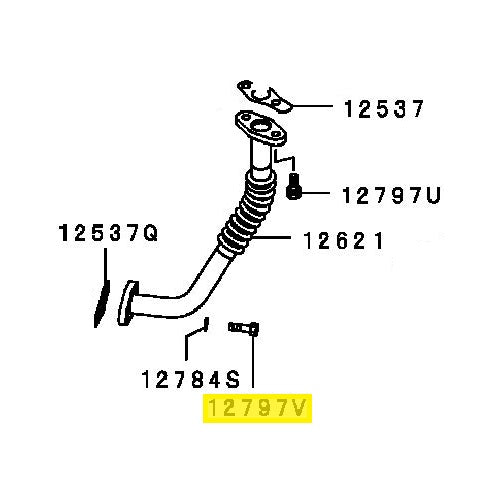 Mitsubishi Lancer Evo 4-9 Turbo Oil Return Tube Bolt (Sump Side) (MN156739)
