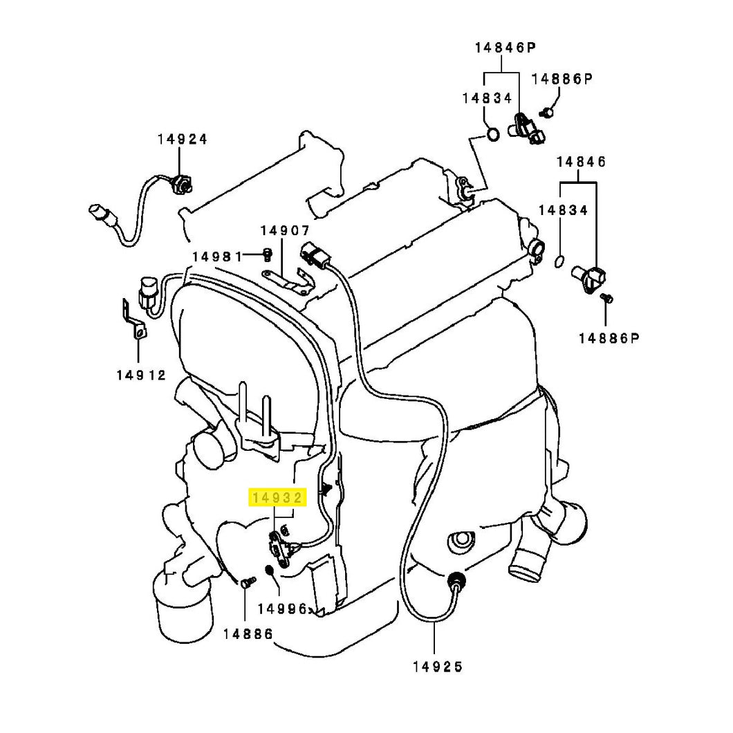 Mitsubishi Lancer Evo 8-9 Crank Angle Sensor (MN158261)